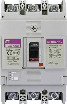 Автоматический выключатель EB2S 250/3LF 250A (16kA, фикс./фикс.) 3P  фото
