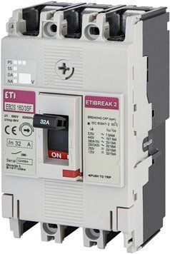 Автоматический выключатель EB2S 160/3SF 32A (25kA, фикс./фикс.) 3P  фото
