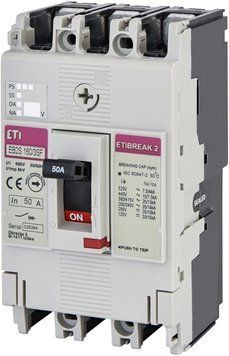 Автоматический выключатель EB2S 160/3SF 50A (25kA, фикс./фикс.) 3P  фото