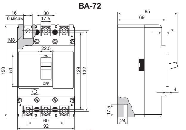 Автоматический выключатель ВА-72 50А 3Р 380В 35кА 3-5In  фото