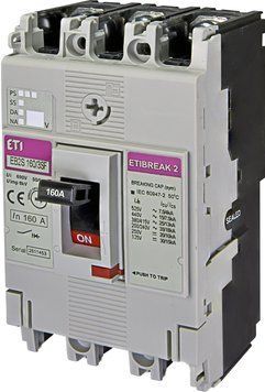 Автоматический выключатель EB2S 160/3SF 160A (25kA, фикс./фикс.) 3P  фото