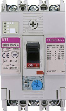 Автоматический выключатель EB2S 160/3LA 40A (16kA, (0.63-1)In/фикс.) 3P  фото