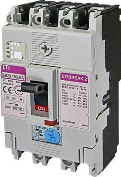 Автоматический выключатель EB2S 160/3LA 63A (16kA, (0.63-1)In/фикс.) 3P  фото