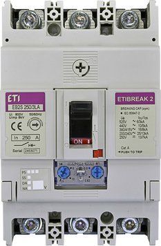 Автоматический выключатель EB2S 250/3LA 250A (16kA, (0.63-1)In/(6-13)In) 3P  фото